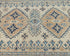 3x5 Kazak Beige Afghan Hand Knotted Geometric Design Wool Area Rug